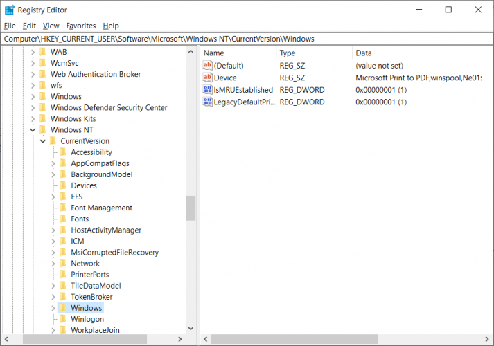 Backup and restore default printer on all users VBScript Alexandru Marin